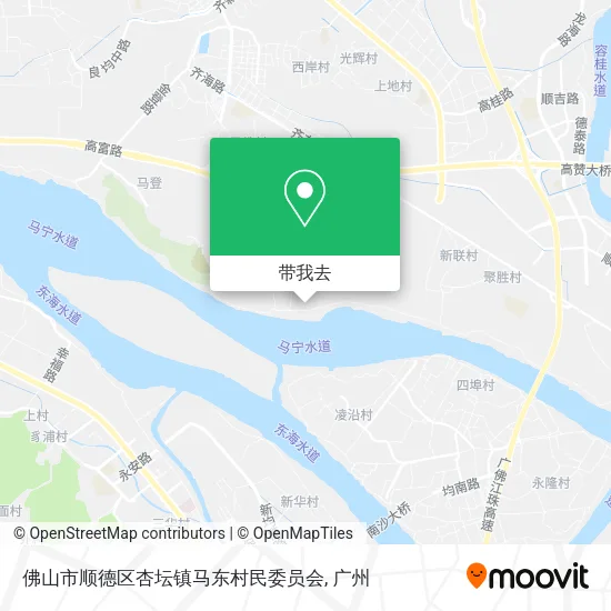 佛山市顺德区杏坛镇马东村民委员会地图