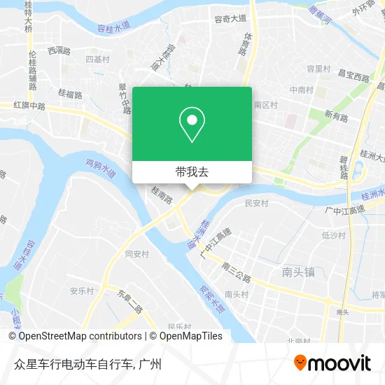 众星车行电动车自行车地图