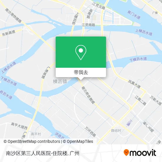 南沙区第三人民医院-住院楼地图