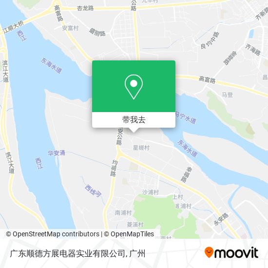 广东顺德方展电器实业有限公司地图