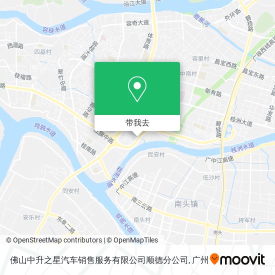 佛山中升之星汽车销售服务有限公司顺德分公司地图