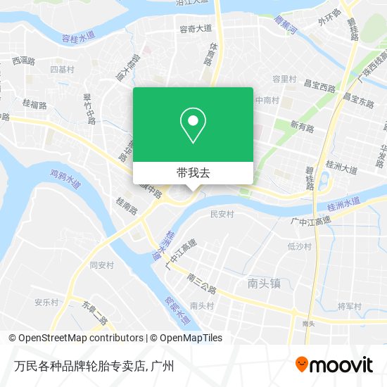 万民各种品牌轮胎专卖店地图