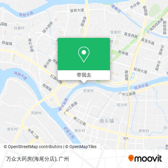 万众大药房(海尾分店)地图
