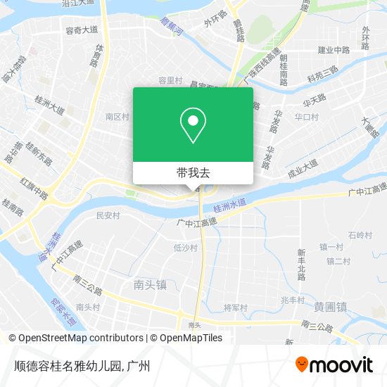 顺德容桂名雅幼儿园地图