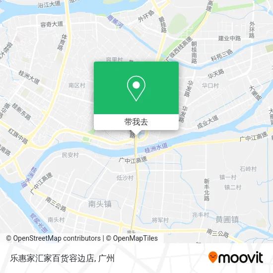 乐惠家汇家百货容边店地图