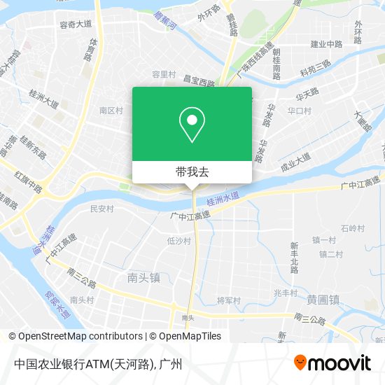 中国农业银行ATM(天河路)地图