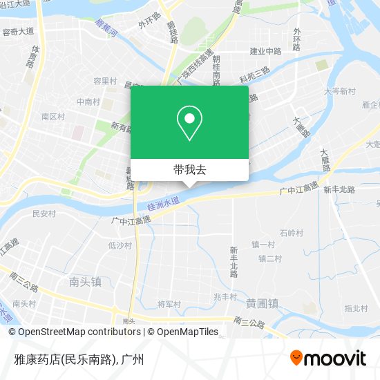 雅康药店(民乐南路)地图