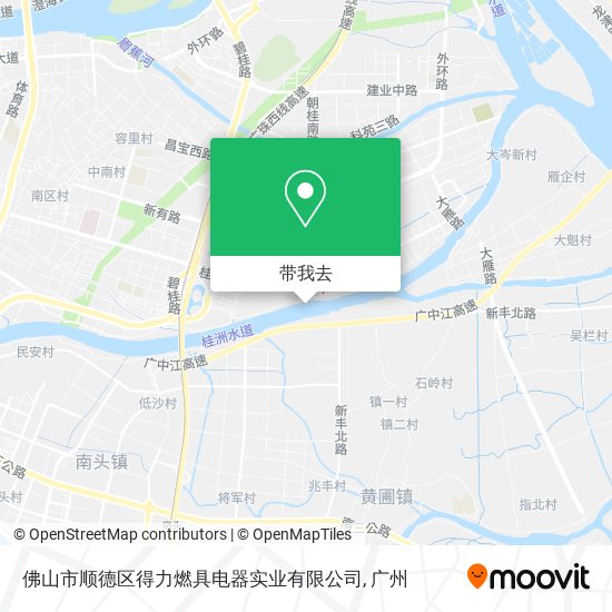 佛山市顺德区得力燃具电器实业有限公司地图