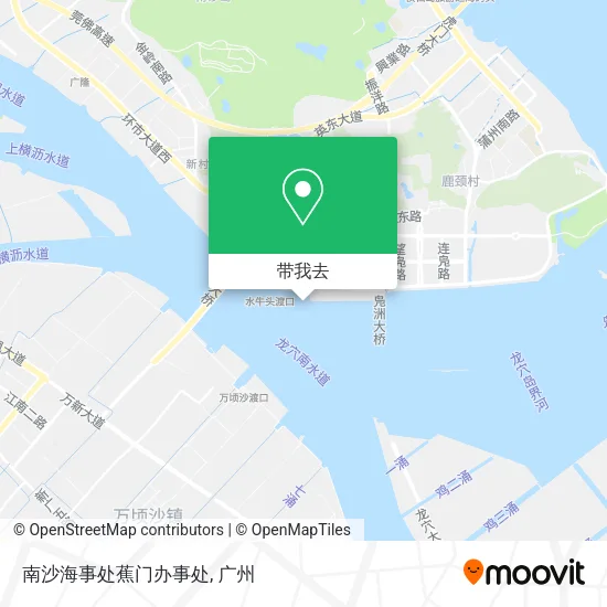 南沙海事处蕉门办事处地图