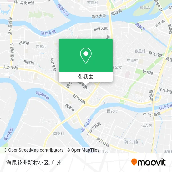 海尾花洲新村小区地图