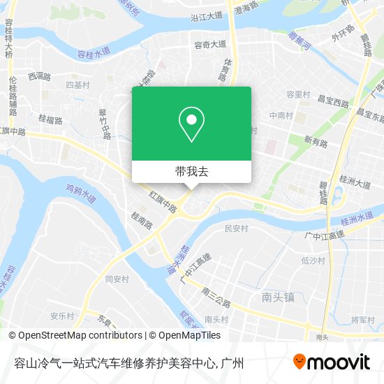 容山冷气一站式汽车维修养护美容中心地图