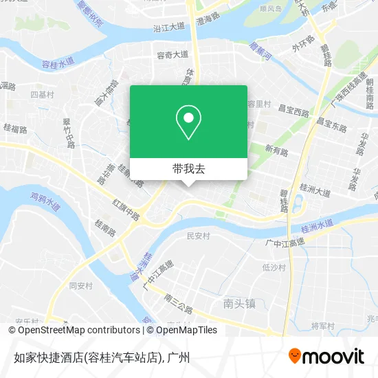如家快捷酒店(容桂汽车站店)地图