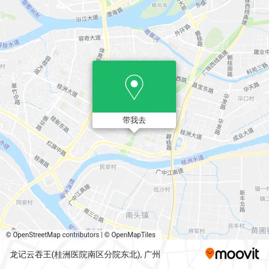 龙记云吞王(桂洲医院南区分院东北)地图