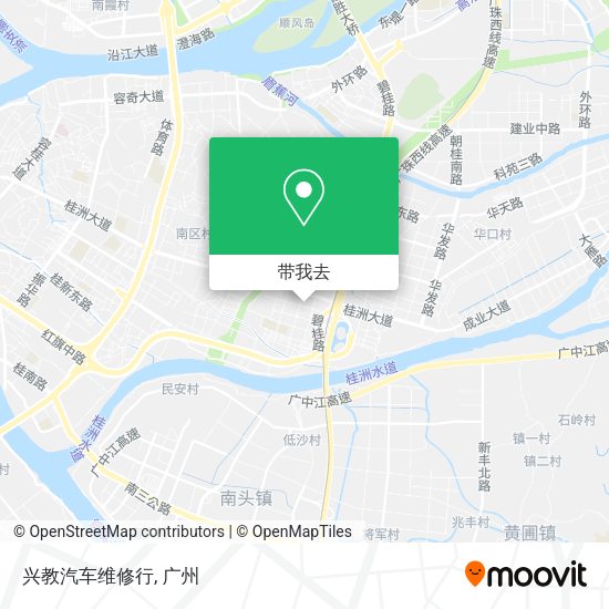 兴教汽车维修行地图