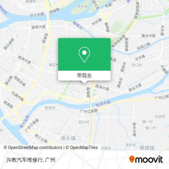 兴教汽车维修行地图