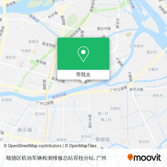 顺德区机动车辆检测维修总站容桂分站地图