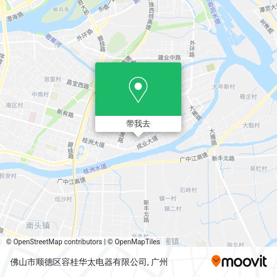 佛山市顺德区容桂华太电器有限公司地图
