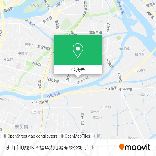 佛山市顺德区容桂华太电器有限公司地图