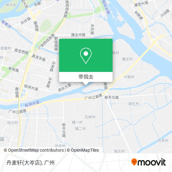 丹麦轩(大岑店)地图