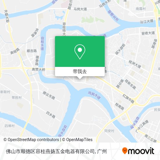 佛山市顺德区容桂燕扬五金电器有限公司地图