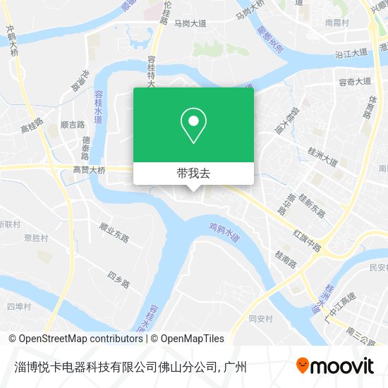 淄博悦卡电器科技有限公司佛山分公司地图