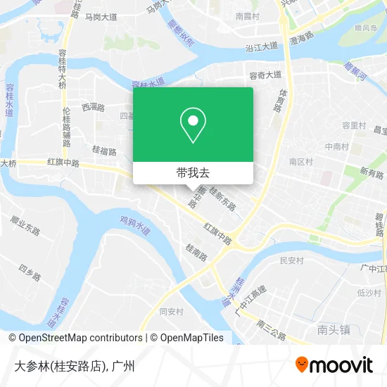 大参林(桂安路店)地图