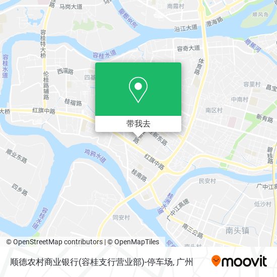 顺德农村商业银行(容桂支行营业部)-停车场地图