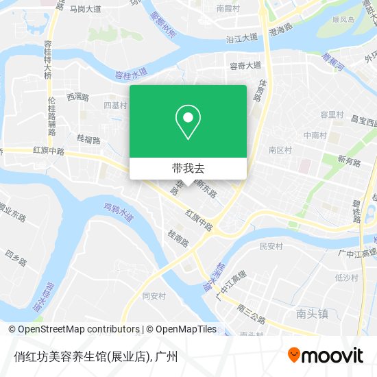 俏红坊美容养生馆(展业店)地图