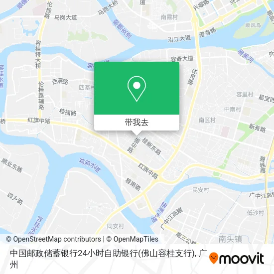 中国邮政储蓄银行24小时自助银行(佛山容桂支行)地图