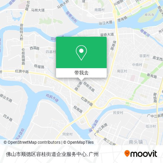 佛山市顺德区容桂街道企业服务中心地图