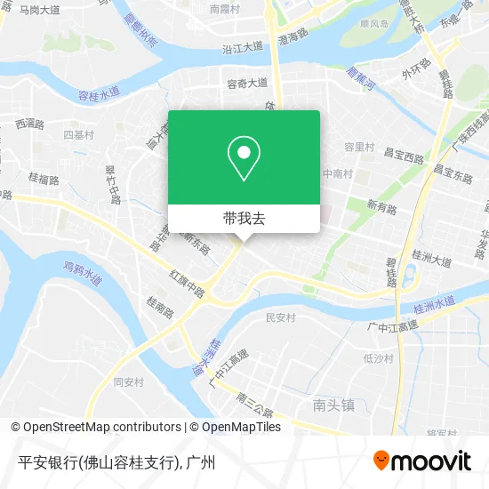 平安银行(佛山容桂支行)地图