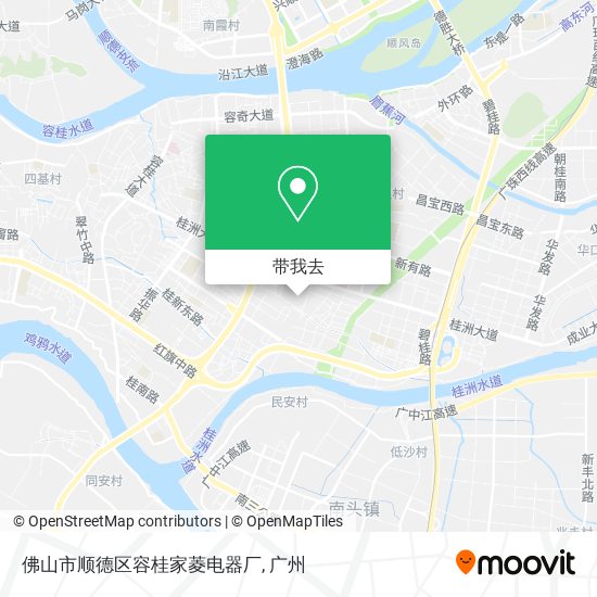 佛山市顺德区容桂家菱电器厂地图