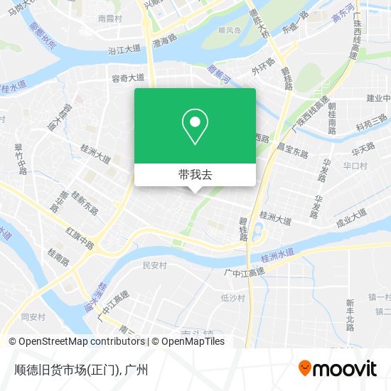 顺德旧货市场(正门)地图
