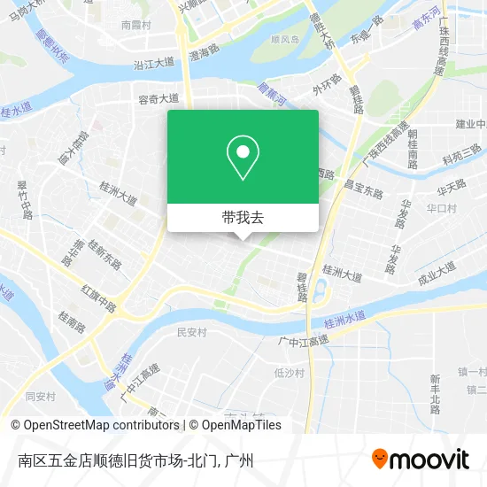 南区五金店顺德旧货市场-北门地图