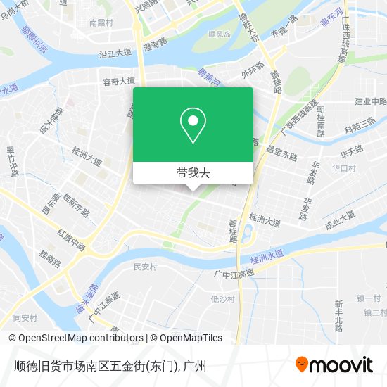 顺德旧货市场南区五金街(东门)地图