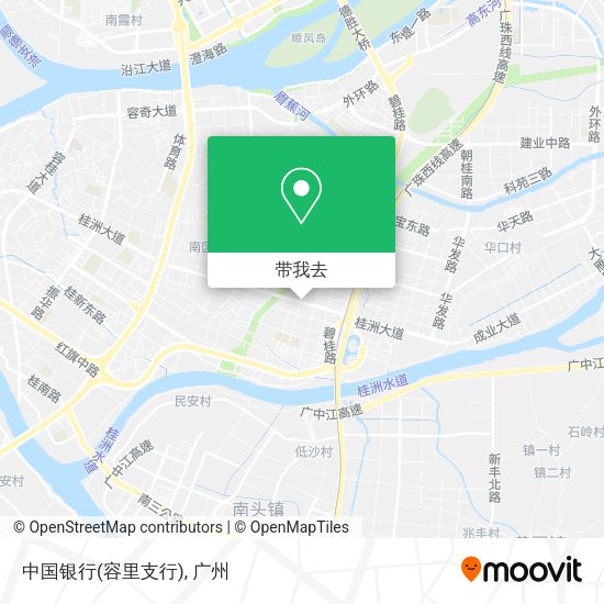 中国银行(容里支行)地图