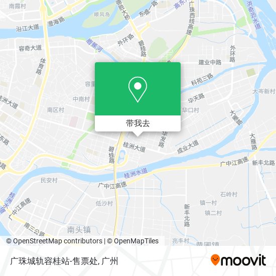 广珠城轨容桂站-售票处地图
