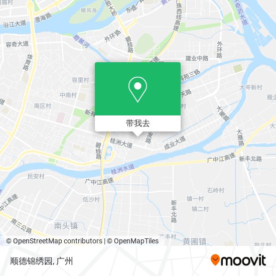 顺德锦绣园地图