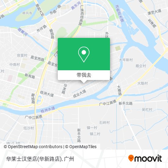华莱士汉堡店(华新路店)地图