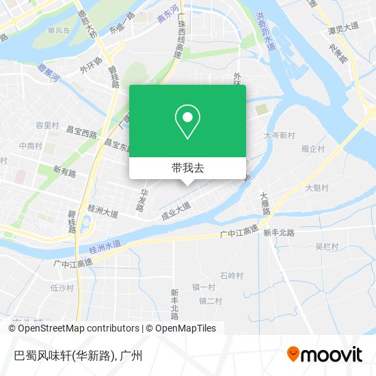 巴蜀风味轩(华新路)地图