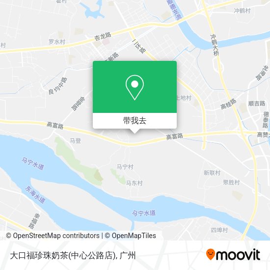 大口福珍珠奶茶(中心公路店)地图