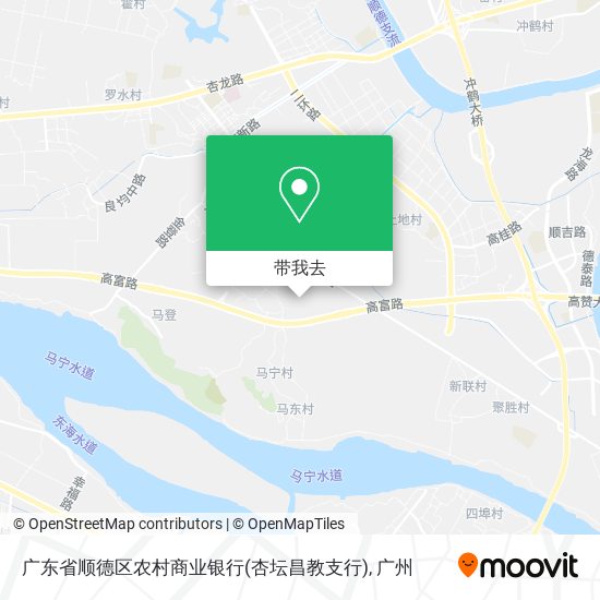 广东省顺德区农村商业银行(杏坛昌教支行)地图