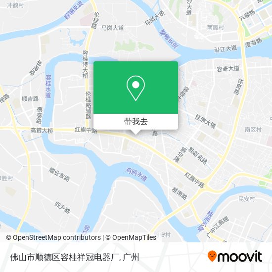 佛山市顺德区容桂祥冠电器厂地图