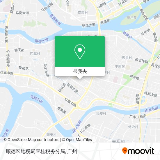 顺德区地税局容桂税务分局地图