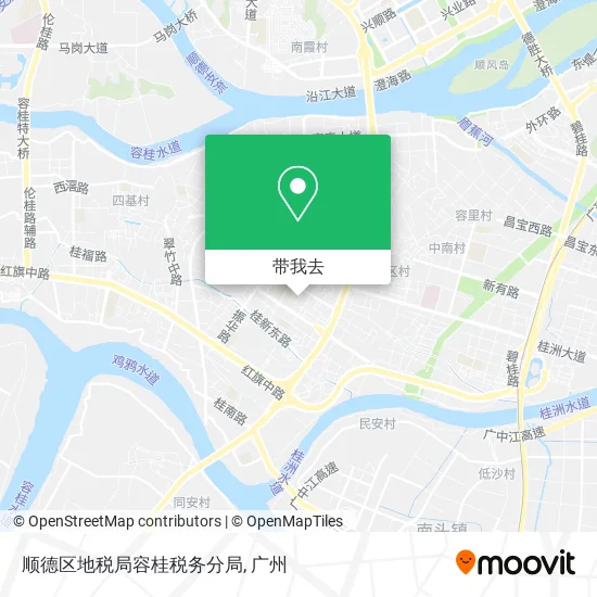 顺德区地税局容桂税务分局地图