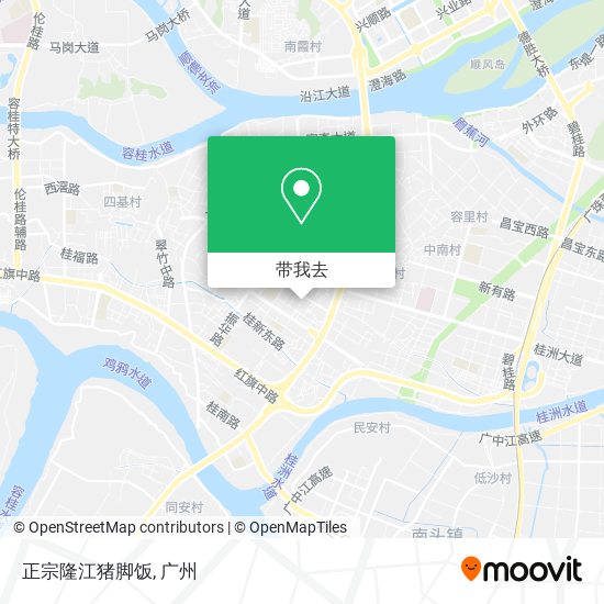 正宗隆江猪脚饭地图