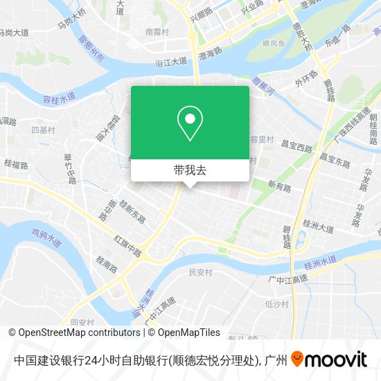 中国建设银行24小时自助银行(顺德宏悦分理处)地图