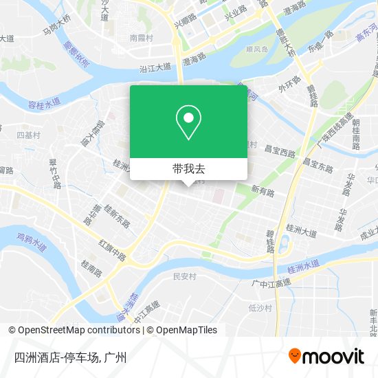 四洲酒店-停车场地图