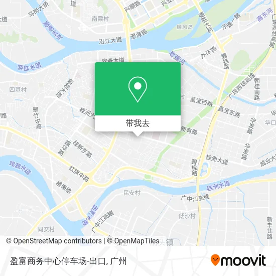 盈富商务中心停车场-出口地图