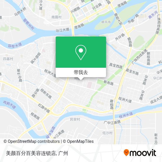 美颜百分百美容连锁店地图